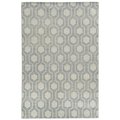 Espectaculo Maddox 56506 Hand Knotted Wool Rectangle Rug, Blue - 3 ft. 6 in. x 5 ft. 6 in. ES1894749